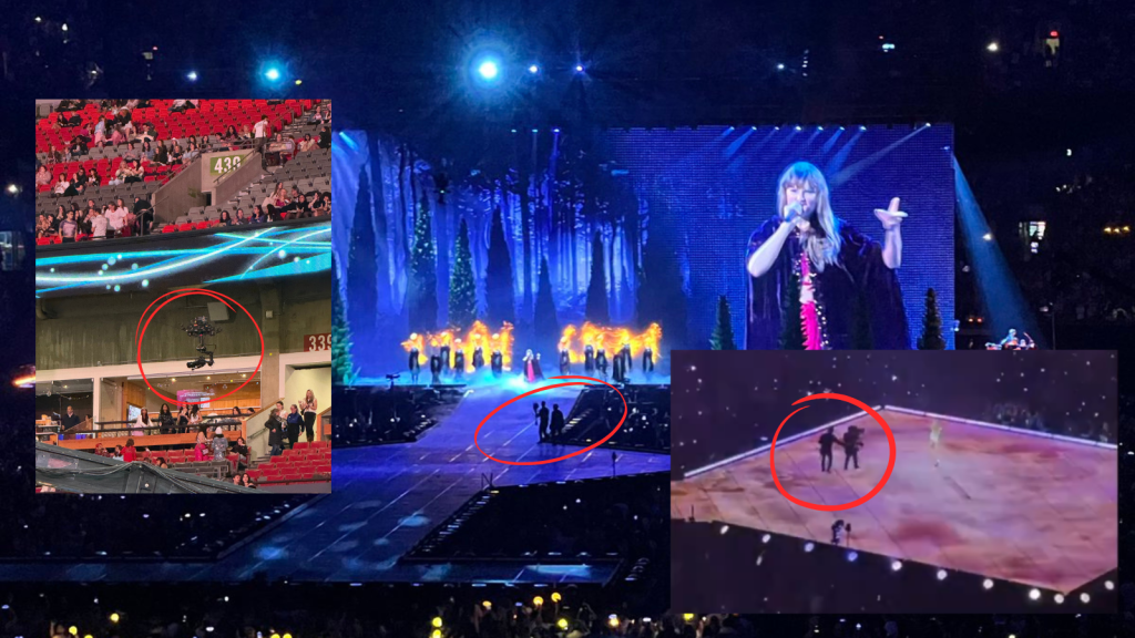 Camera crews join Taylor Swift onstage to kick off final Eras Tour&nbsp;stop